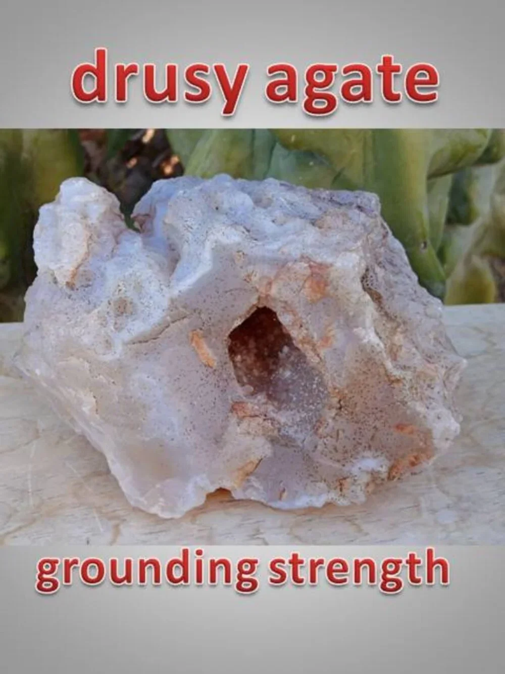 agate druzy / drusy rock crystal chunk 01 Love abundance